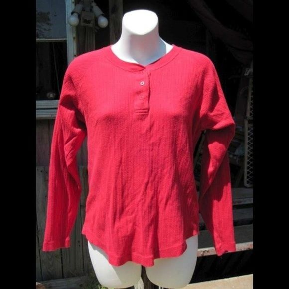Long Sleeve Warm Arizona Jean Co Embroidered Logo Red Shirt Small Buttons Cotton - Picture 2 of 6